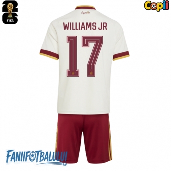 Spania Nico Williams #17 Echipament de Fotbal Replică Mondial 2026 Copii Deplasare (+ Șorturi)